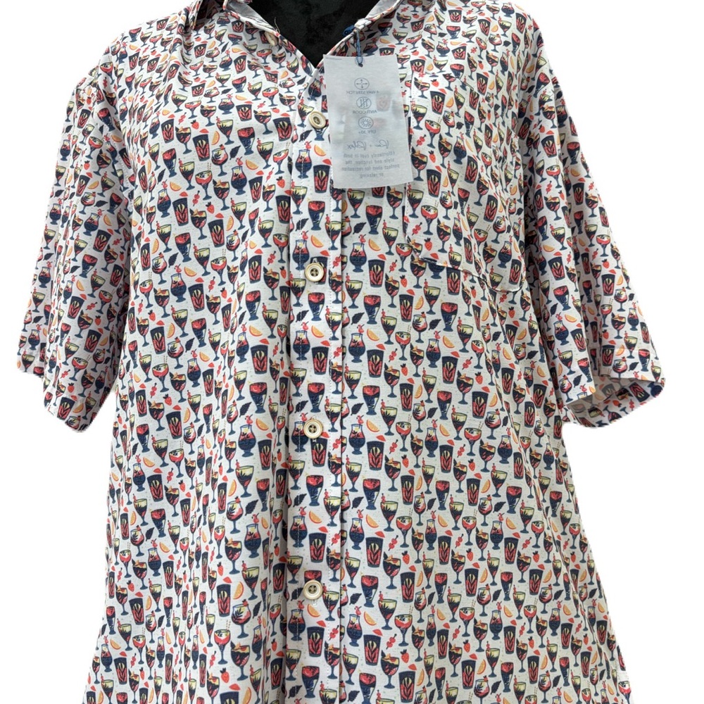 NWT Men's Multicolor Patterned Shirt - Picture 3 of 6
